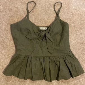 Cropped green tank